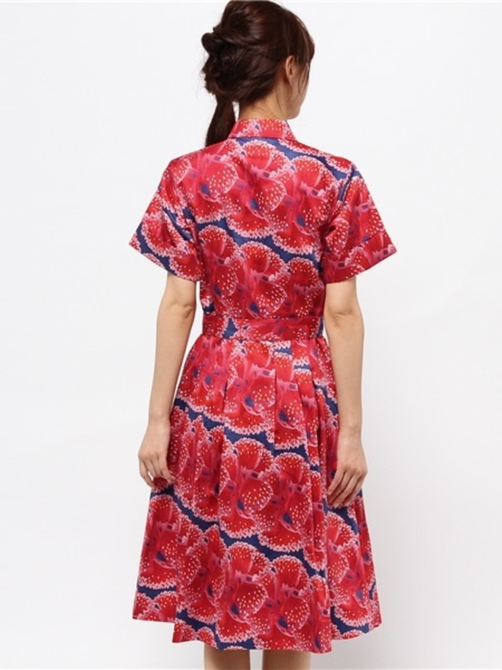 Zac Posen Brooks Brothers Red Floral Shirt Dress - Picture 3 of 8